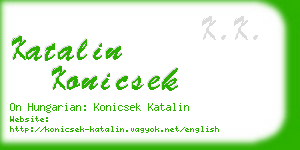 katalin konicsek business card